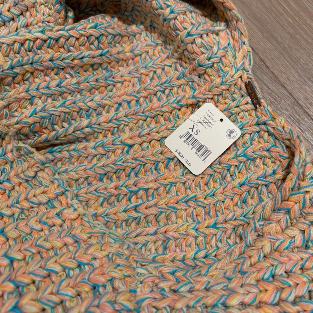 Free People multi knot hoopla tank vest Multicolor Sleeveless crop Top - Picture 6 of 8